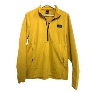 Corewear Men's Yellow Thermal Long Sleeve Top Shirt Stretch Slim Xl